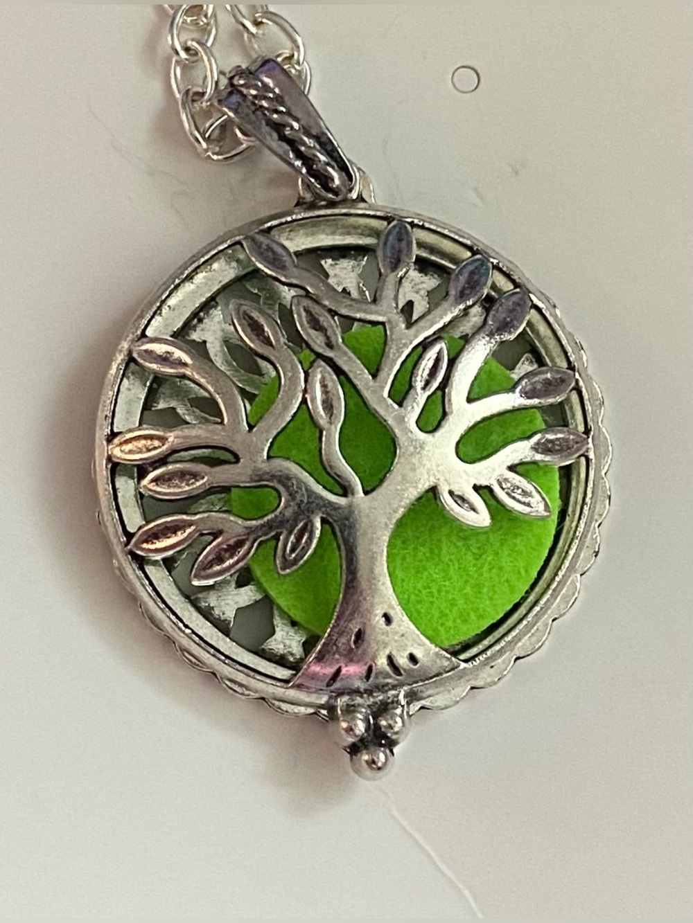 Silver Tree of Life Locket Necklace